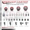 Service Caster 3'' Red Poly Swivel 1-1/8'' Expanding Stem Caster Set 2 Total Lock Brakes, 4PK SCC-EXTTL20S314-PPUB-RED-2-S-2-118 - alternate 2